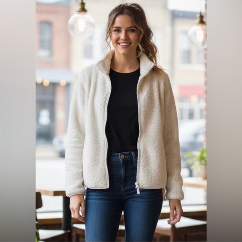 Champion Women's Cream Fleece Jacket